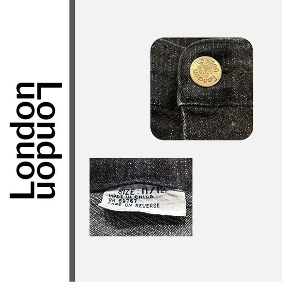London London Vintage‎ Women’s Flared Jeans - Size 11/12 - Picture 3 of 3
